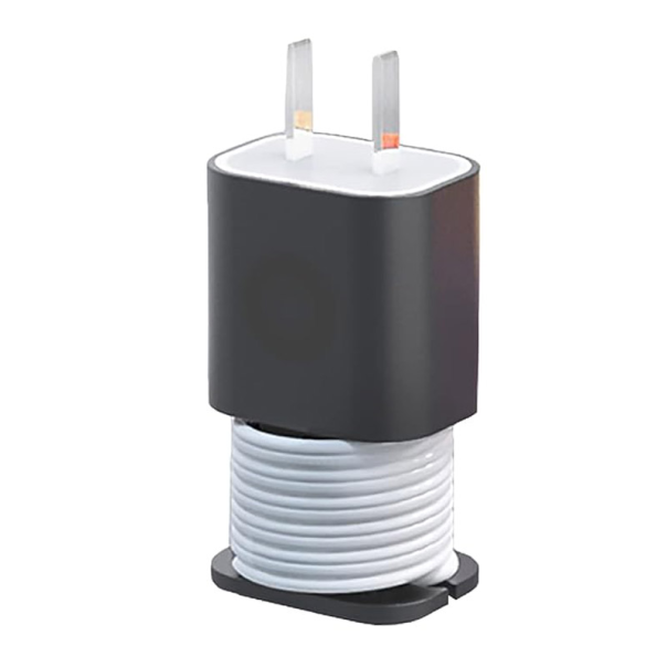 Silikonski organizator kablova za punjače crni - 613073