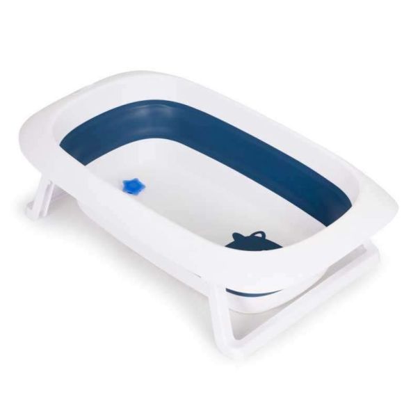 ECO TOYS Sklopiva kadica za kupanje bebe sa odvodom, plava - HA-B31 BLUE