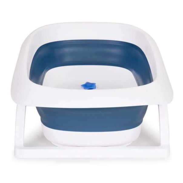 ECO TOYS Sklopiva kadica za kupanje bebe sa odvodom, plava - HA-B31 BLUE