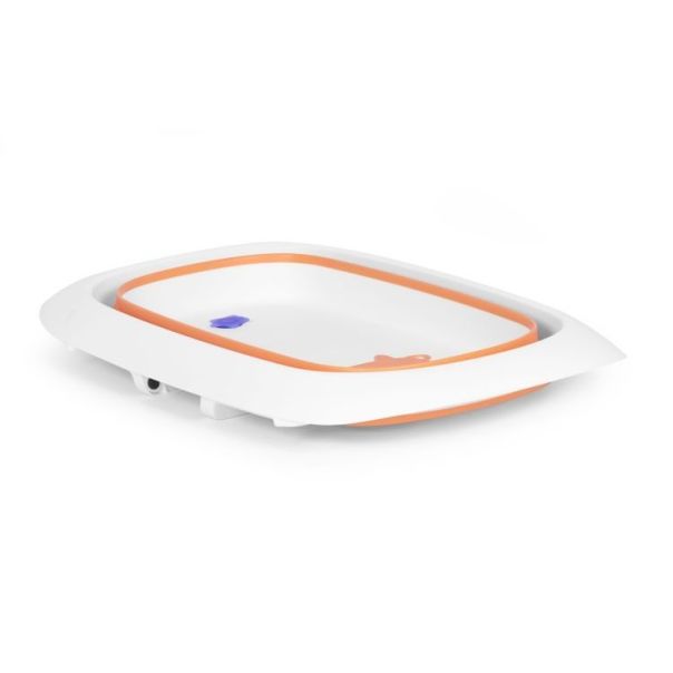 ECO TOYS Sklopiva kadica za kupanje bebe sa odovodom, narandžasta - HA-B31 ORANGE