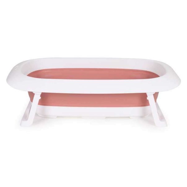 ECO TOYS Sklopiva kadica za kupanje bebe sa odvodom Cow, roze - HA-B31 PINK