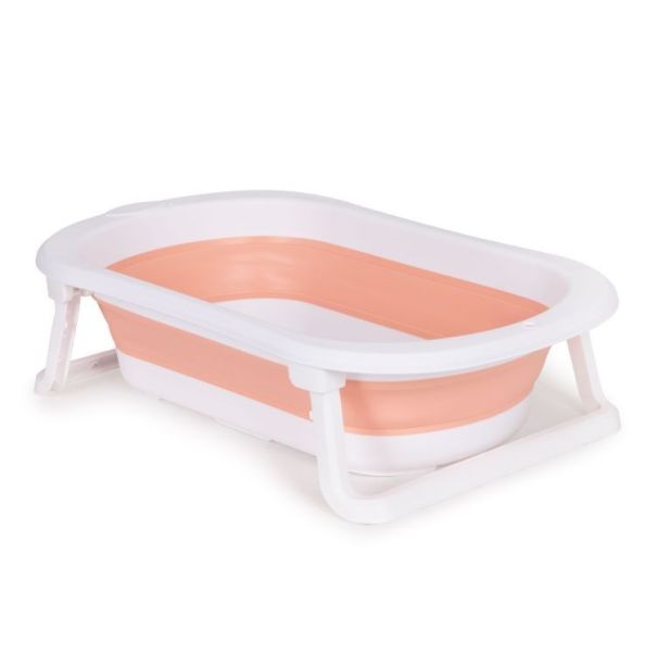 ECO TOYS Sklopiva kadica za kupanje bebe sa odvodom, roze - HA-B27 PINK