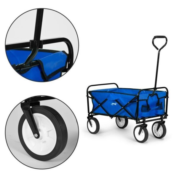MODERNHOME Sklopiva kolica za plažu 70kg, plava - WOZ3556