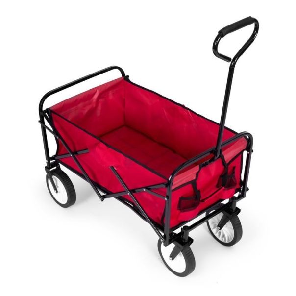 MODERNHOME Sklopiva kolica za plažu 70kg, crvena - WOZ3832
