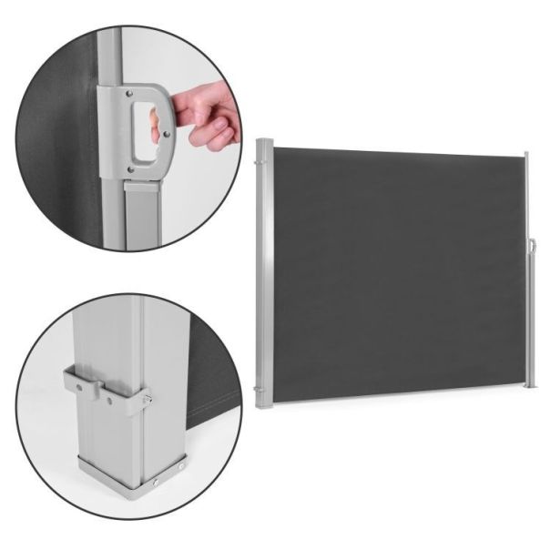 MODERNHOME Sklopivi paravan za dvorište 3x1.8m, antracit - AW-011A ANT3X