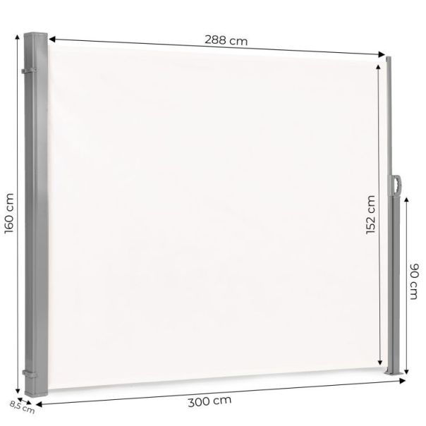 MODERNHOME Sklopivi paravan za dvorište 3x1.8m beige - EP2249718