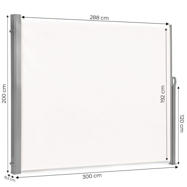 MODERNHOME Sklopivi paravan za dvorište 3x2m, bež - AW-011A BEI 3X2