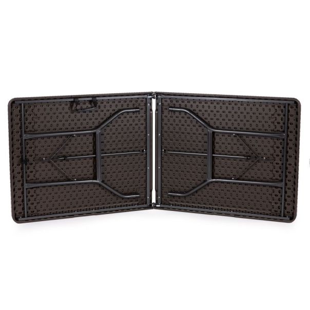 MODERNHOME Baštenski sklopivi set sto 180cm sa dve klupe, braon - SZK180B2PCBK180