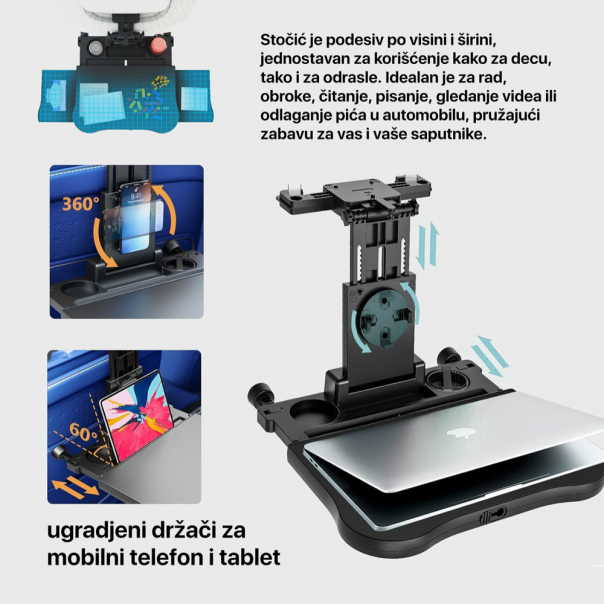 Sklopivi sto za auto sediste - 220338