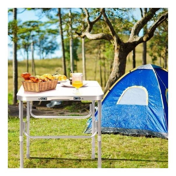 MODERNHOME Sklopivi sto za kampovanje 120x60cm, bela - GMFC-FY12060 W