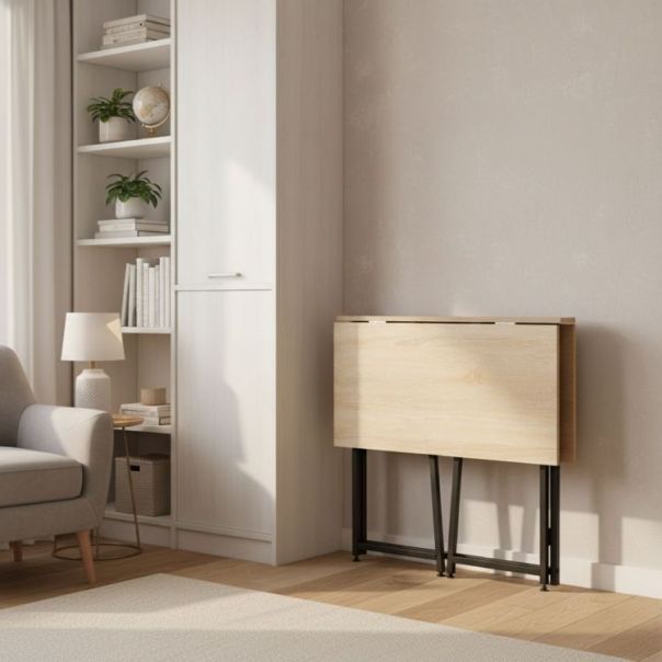 MODERNHOME Sklopivi sto za kompijuter 80x45 cm laptop table natur - EP2828289