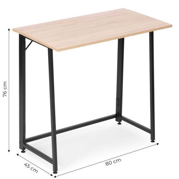 MODERNHOME Sklopivi sto za kompijuter 80x45 cm laptop table natur - EP2828289