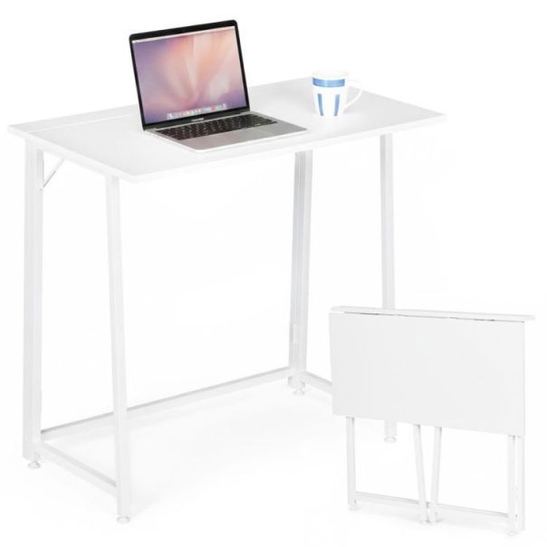 MODERNHOME Sklopivi sto za kompijuter 80x45 cm laptop table white - EP2828283