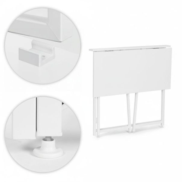 MODERNHOME Sklopivi sto za kompijuter 80x45 cm laptop table white - EP2828283