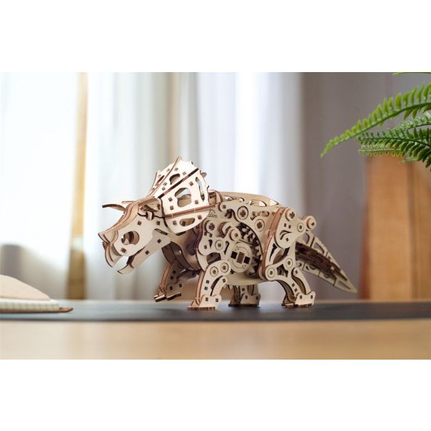 3D mehahnička puzla - UGEARS TRICERATOPS - 233-1-1