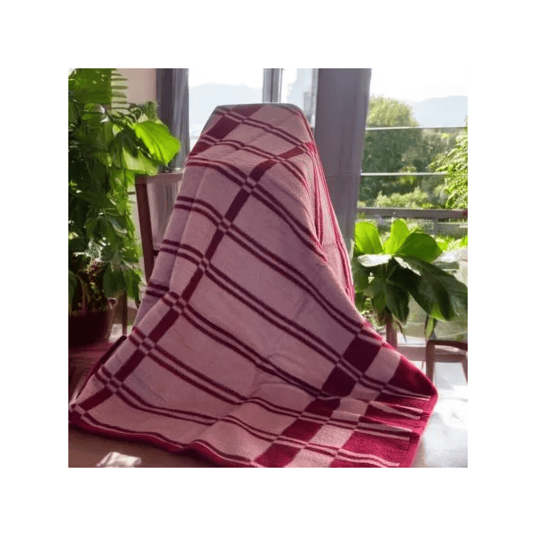 VIKTORIJA Ćebe 200x155cm Old Time Bordo/Bež boja - VLK000186-bordomix