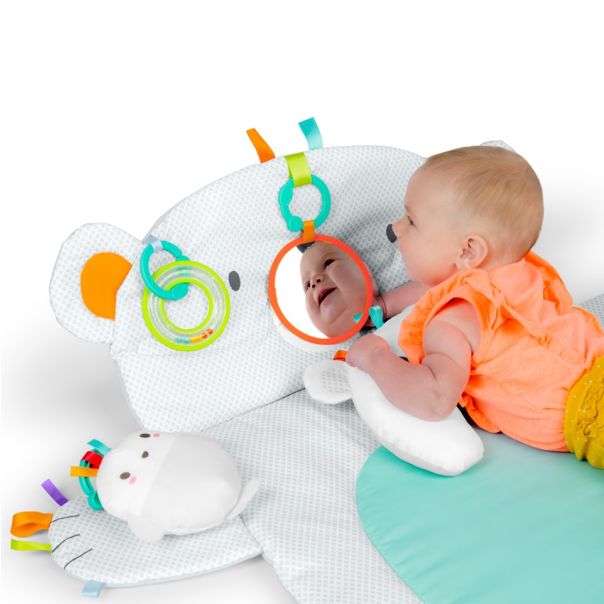KIDS II Podloga za igru Polar bear Bright starts, siva - SKU10841