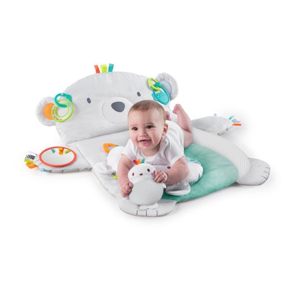 KIDS II Podloga za igru Polar bear Bright starts, siva - SKU10841