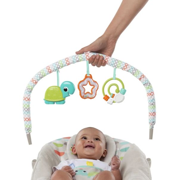KIDS II  Ležaljka za bebe Happy safari Bright starts, siva - SKU11508