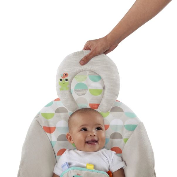 KIDS II  Ležaljka za bebe Happy safari Bright starts, siva - SKU11508