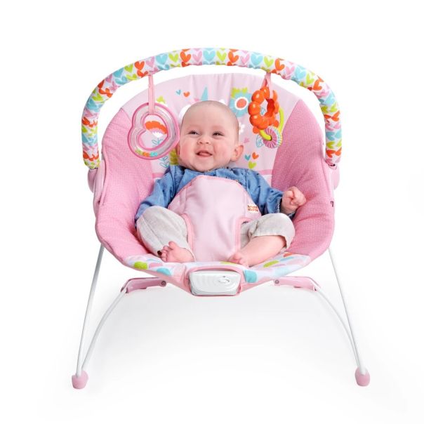 KIDS II Ležaljka za bebe sa vibracijom Fancy Fantasy Bright starts, roze - SKU12205