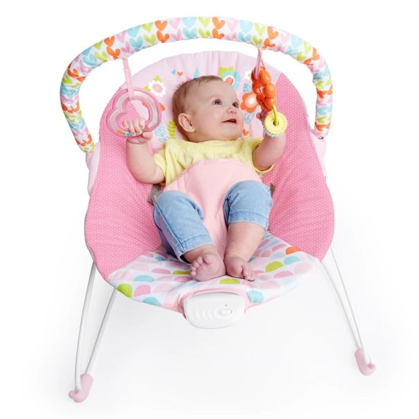 KIDS II Ležaljka za bebe sa vibracijom Fancy Fantasy Bright starts, roze - SKU12205