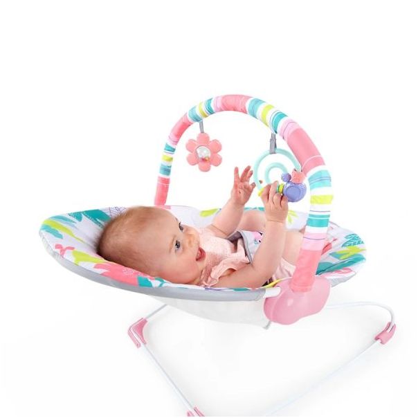 KIDS II Bright Starts Ležaljka sa vibracijom - Flamingo Vibes 12228 - SKU12228