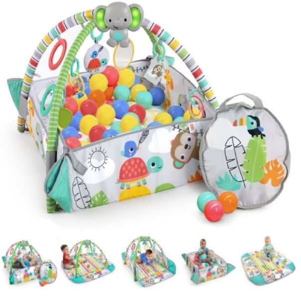 KIDS II Podloga za igru 0-36m Bright starts 5u1 totally tropical™ - SKU12624