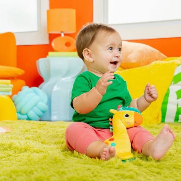 KIDS II Zvečka glodalica za bebe Bright starts Safari™ - SKU13084