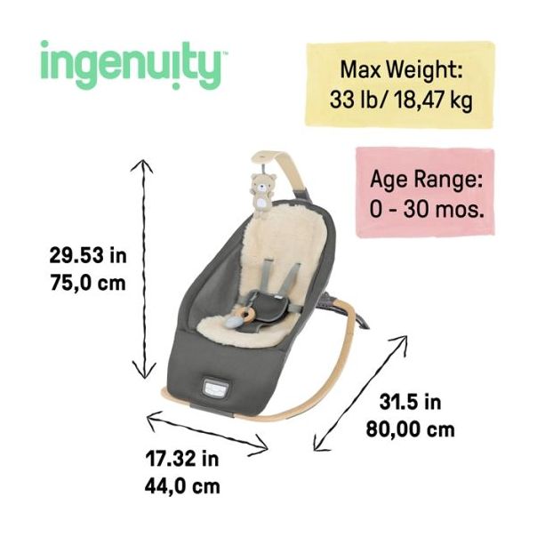 KIDS II Ležaljka Ingenuity Every season - Wesley - SKU16855