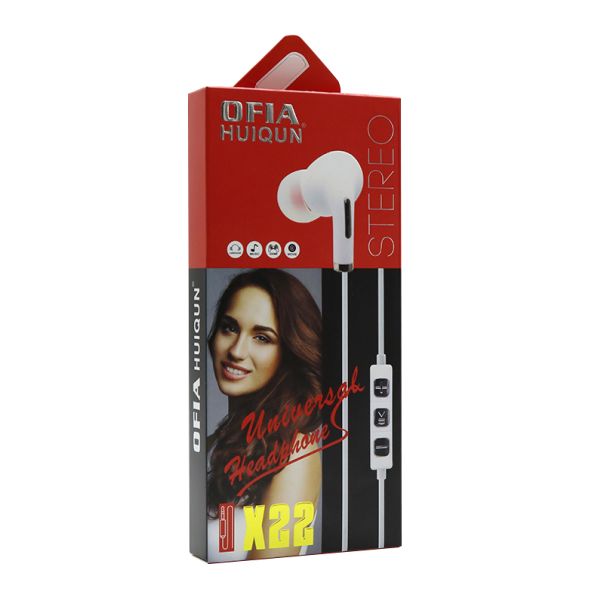 OFIA Slušalice za telefon univerzalne 3.5mm X-22 crne - SL1044