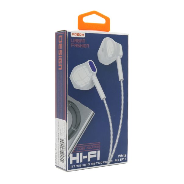 Slušalice Moxom MX-EP13 bele - EP2950580