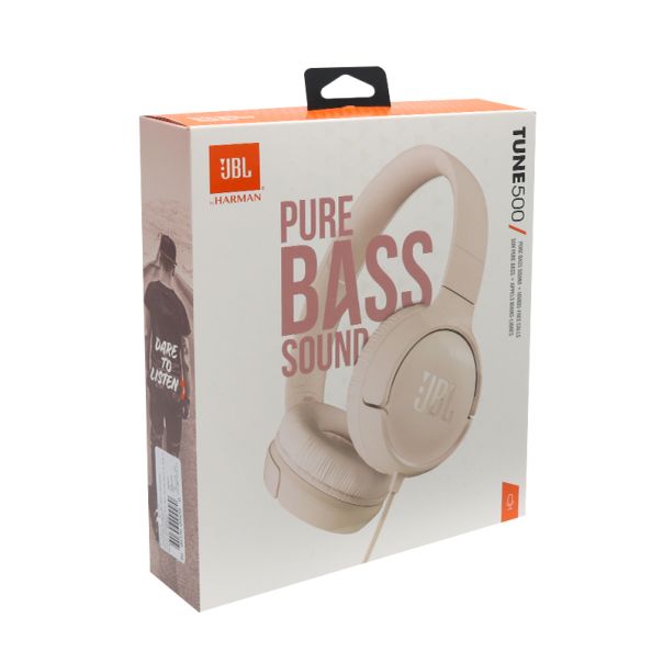 JBL Slušalice za telefon T500 Wired On-Ear, roza - SL1310