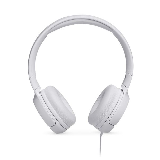 JBL Slušalice za telefon T500 Wired On-Ear, bela - SL1319