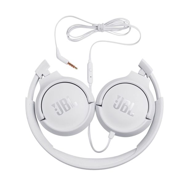 JBL Slušalice za telefon T500 Wired On-Ear, bela - SL1319