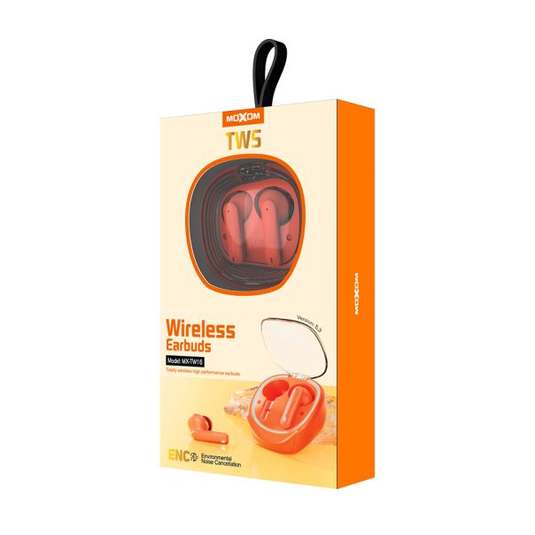 MOXOM Bluetooth slušalice Airpods MX-TW16, narandžasta - SL1332