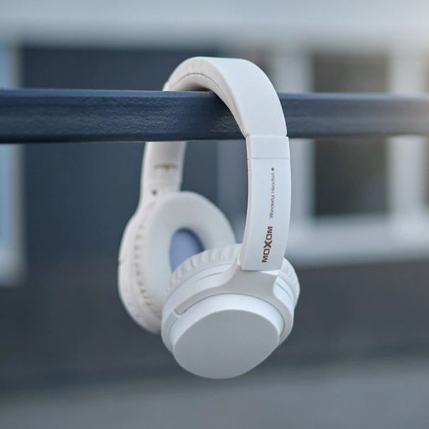 MOXOM Slušalice Bluetooth MX-WL06, bela - SL1352