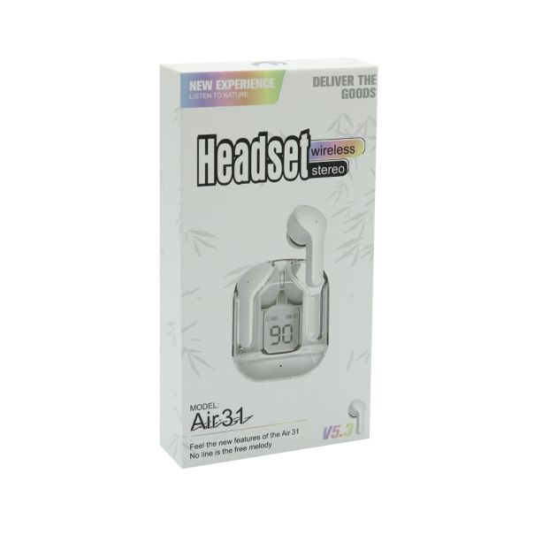 Slušalice Bluetooth Airpods AIR31, bela - SL1365
