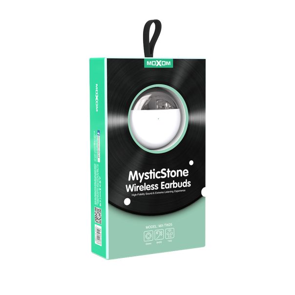 MOXOM Bluetooth slušalice MX-TW25, bela - SL1404