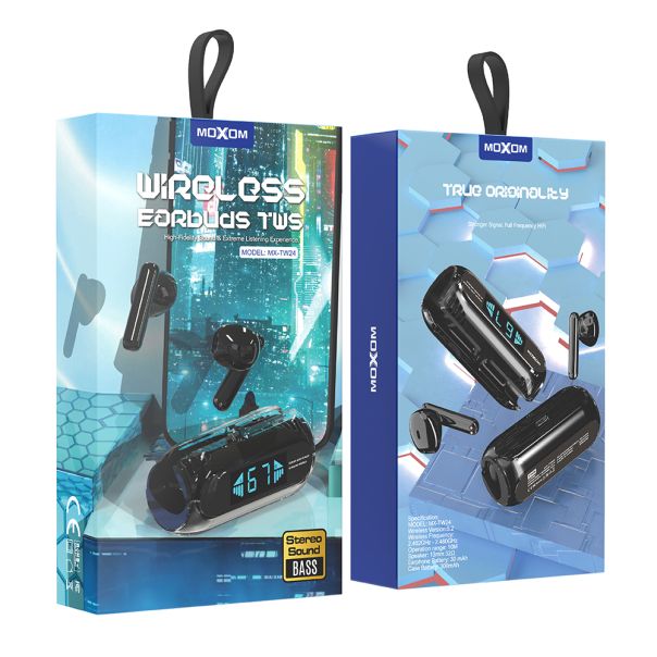 MOXOM Slušalice Bluetooth Airpods MX-TW24, crna - SL1436