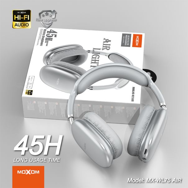 MOXOM Bežične slušalice MX-WL75 AIR, crna - SL1555