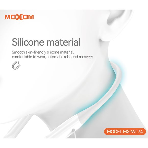 MOXOM Slušalice bluetooth MX-WL74, bela - SL1559