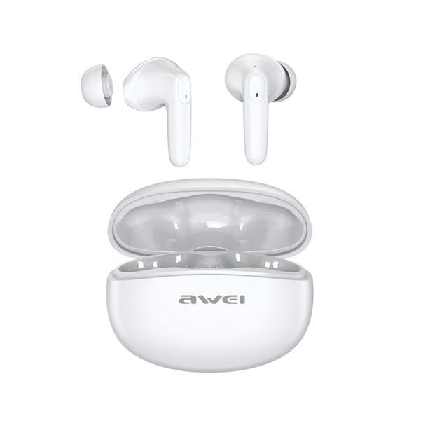 AWEI Bluetooth slušalice T90 ENC, bela - SL1574