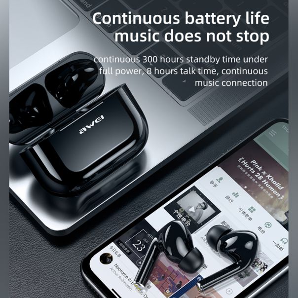 AWEI Bluetooth slušalice T29, crna - SL1575