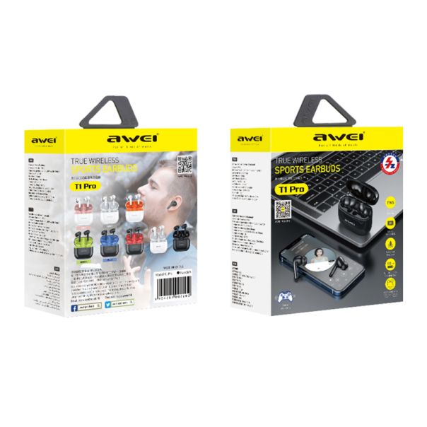 AWEI Bluetooth slušalice T1 Pro, crna - SL1579