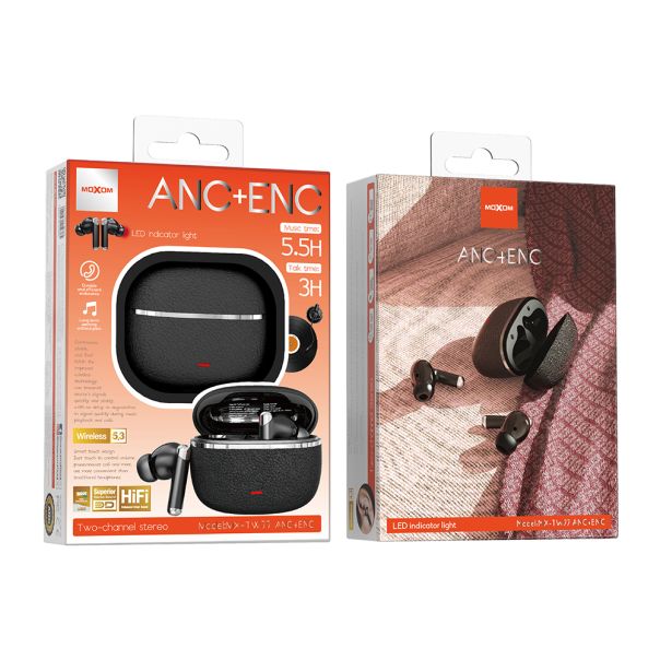 MOXOM Bluetooth Slušalice MX-TW77, crna - SL1600