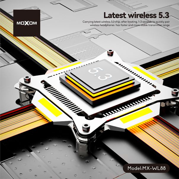 MOXOM Slušalice bluetooth MX-WL88, krem - SL1619