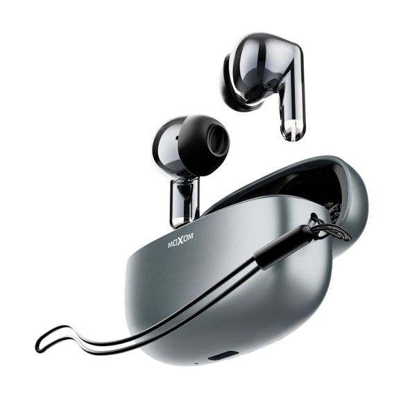 MOXOM Slušalice bluetooth MX-TW78 AI prevodilac, srebrne - SL1620
