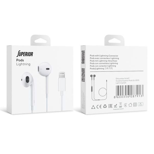 SUPERIOR Slušalice za telefon Pods SU-2205 Lightning, bela - SL1627