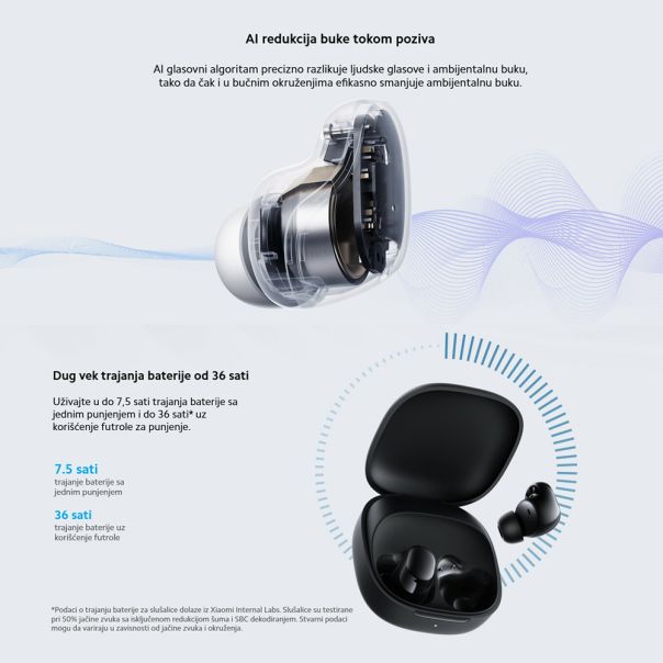 XIAOMI Bluetooth slušalice Redmi Buds 6 Play, roza - SL1630